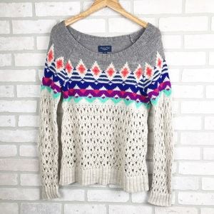 American Eagle Outfitters Sweater Colorful Size M
